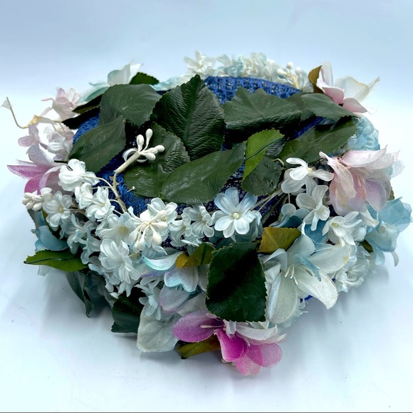 1950s Christian Dior Floral Hat - Picture 1 of 6
